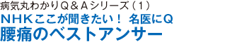 病気を治すＱ＆Ａシリーズ（1）ＮＨＫここが聞きたい！名医にＱ腰痛を治すベストアンサー（仮題）