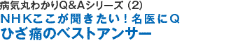 病気を治すＱ＆Ａシリーズ（1）ＮＨＫここが聞きたい！名医にＱ腰痛を治すベストアンサー（仮題）