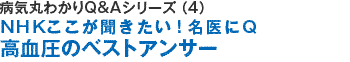 病気を治すＱ＆Ａシリーズ（4）ＮＨＫここが聞きたい！名医にＱ高血圧のすベストアンサー