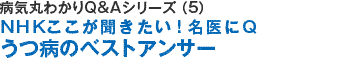 病気を治すＱ＆Ａシリーズ（5）ＮＨＫここが聞きたい！名医にＱうつ病のベストアンサー